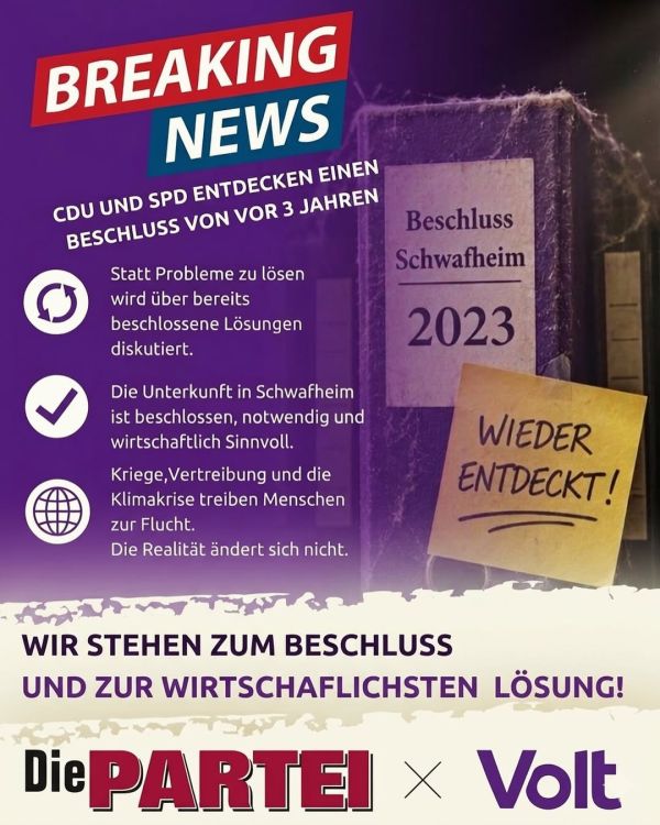 Die Flüchtlingsunterkunft in Schwafheim ist längst beschlossen – trotzdem wird sie politisch wieder aufgemacht. CDU und ...